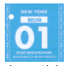 NYS validation sticker