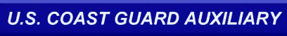 US Coast Guard Auxiliary banner writing